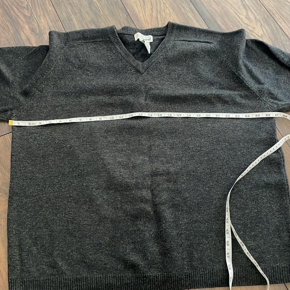 Vintage Northern Spirit Grey Sweater Pure Wool - Picture 5 of 7